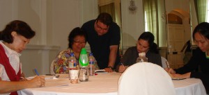 Kevin Cordi guiding participants during his SAS Master Class, 'Permission to Play' (6 Sep 2008). Photo courtesy of Kamini Ramachandran.